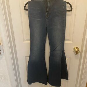 Free People Dark Blue Flare Jeans